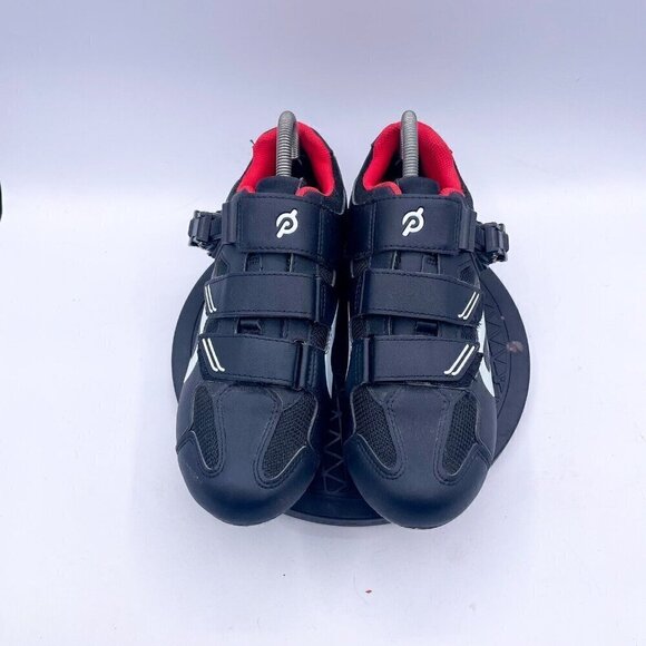 Peloton Cycling Shoes Cleats Men’s US 9 Size 42( EU) Womens 12 Black Red Indoor - Picture 9 of 9